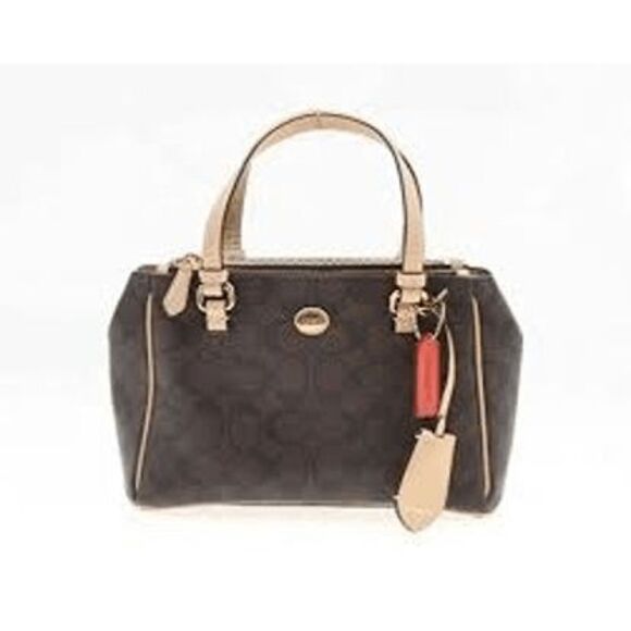 Coach F33752 Peyton Signature mini Jordan Carryall purse tote bag - Picture 1 of 13